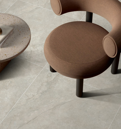 Shop Evorra Smoke Matt Tile 600 x 1200 mm for indoor and outdoor use. A sophisticated smoke-grey tile with subtle variation and a modern look.