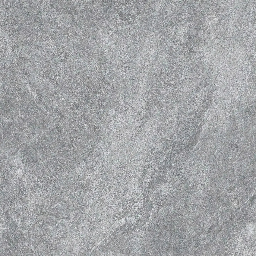 Merovia Grey 600 x 600 matt rectified tile with subtle stone-inspired texture