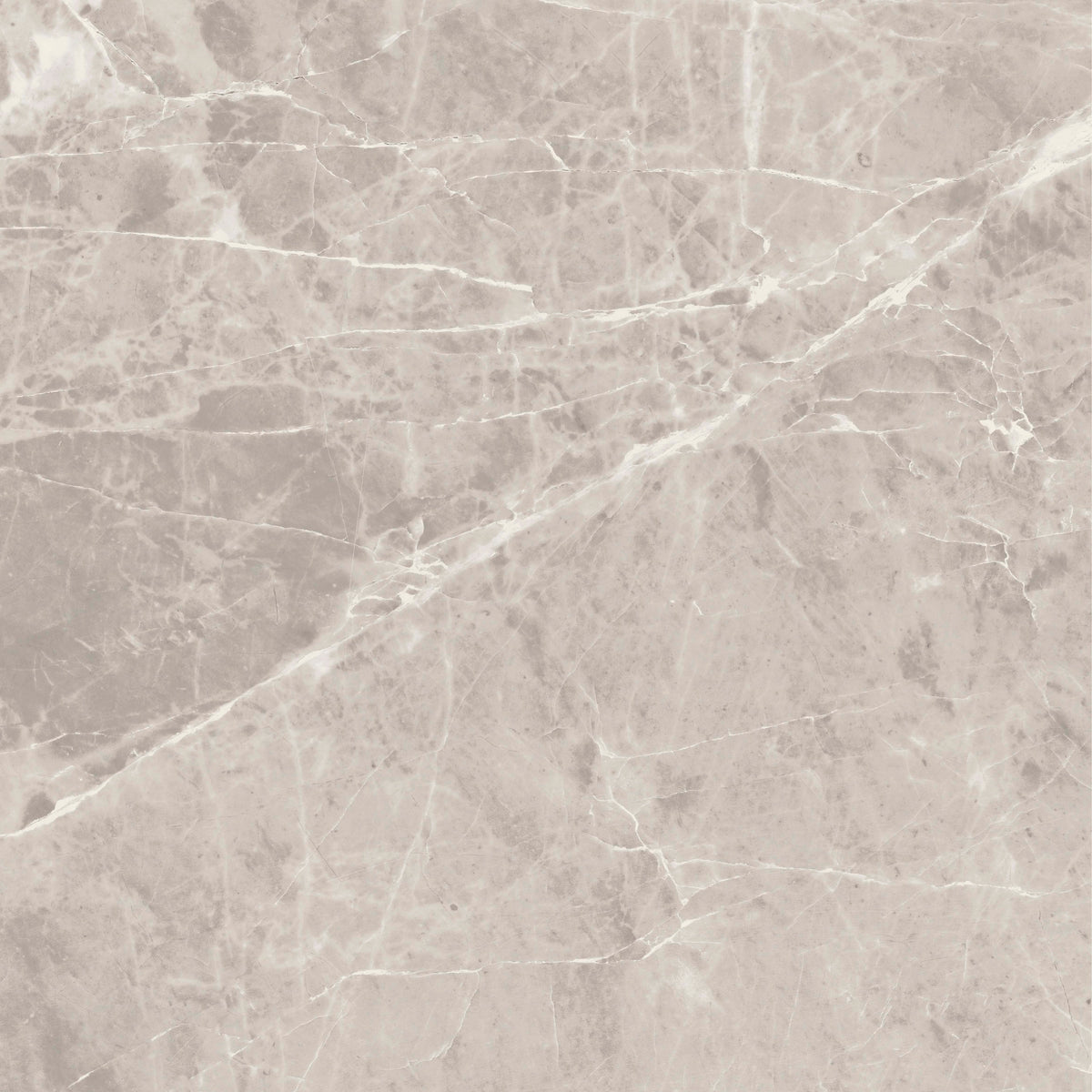 Veradelle grey matt porcelain tile with subtle tonal variation and fine veining, 300 x 300 mm