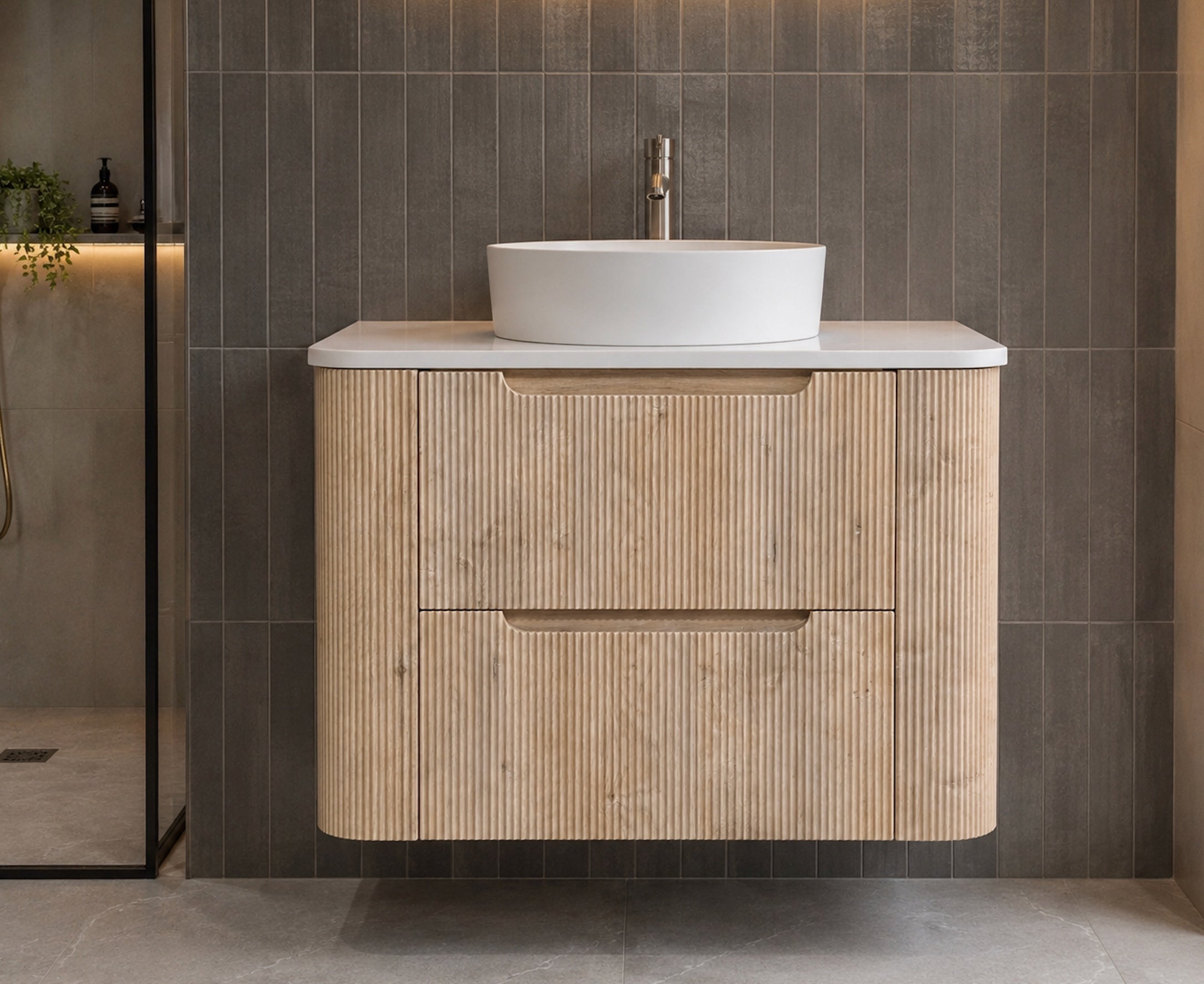 Arlocurve 360 Fluted Vanity Wall-hung 900mm