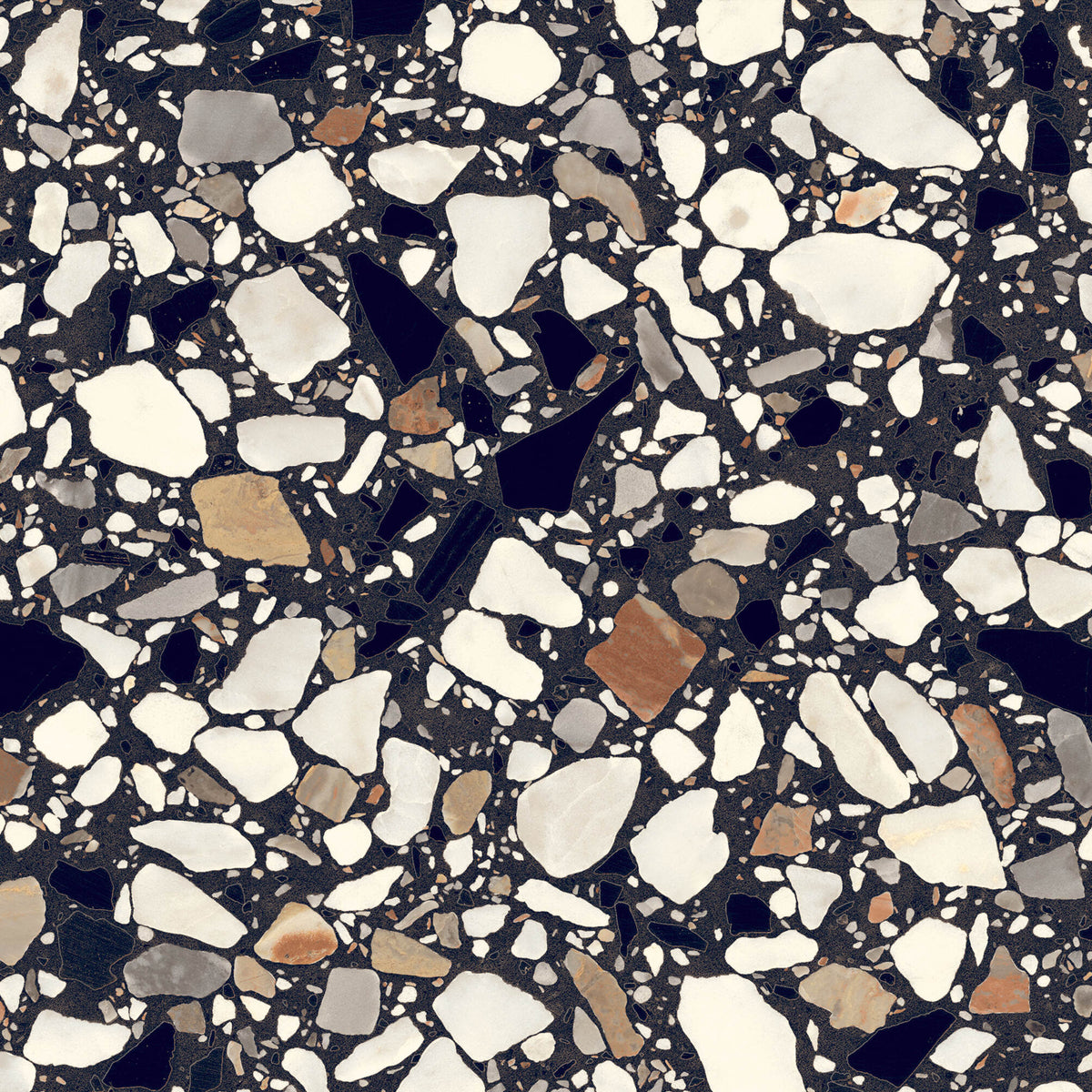 Avelora Nero Matt Porcelain Tile 200 x 200 mm
