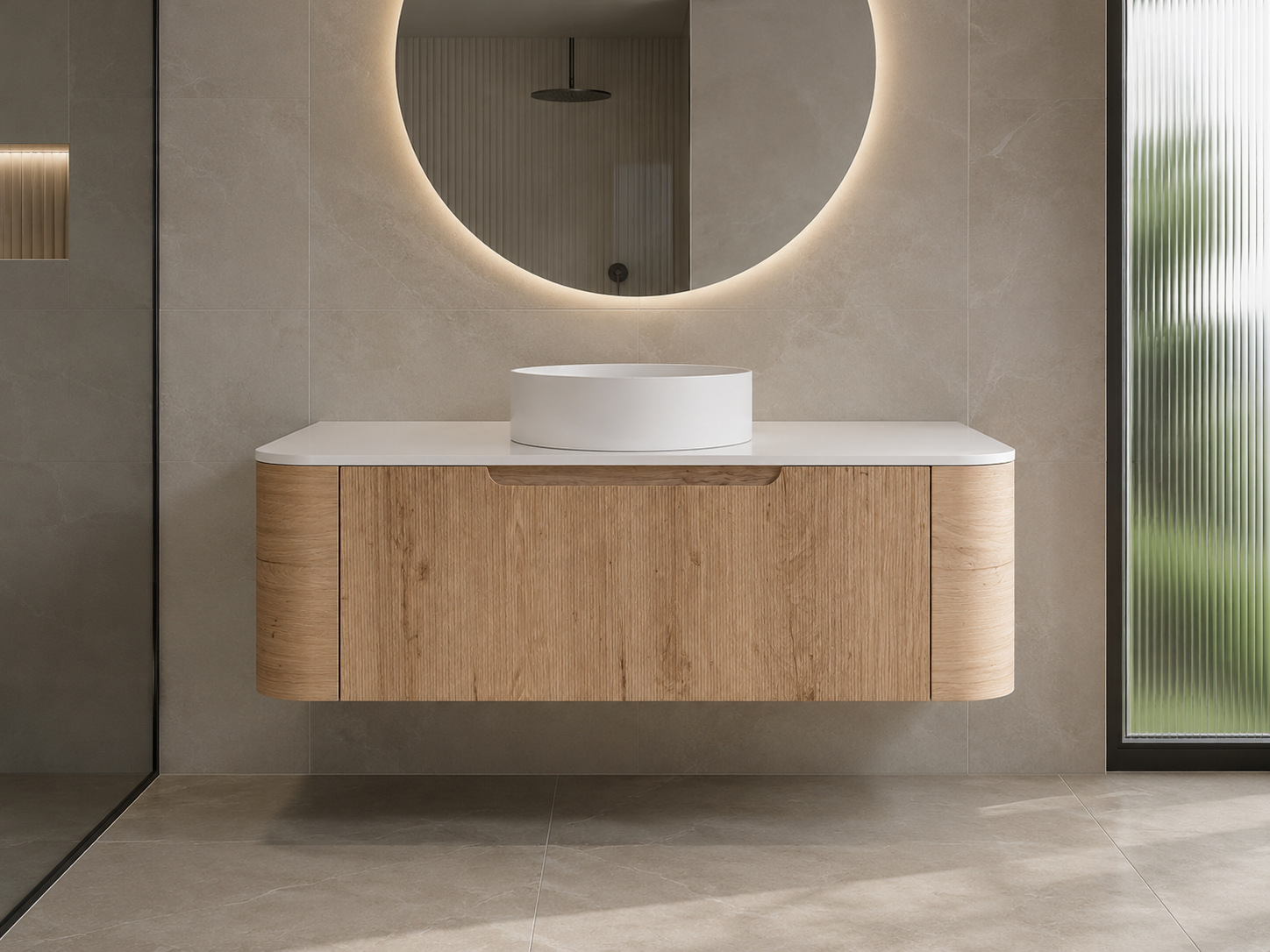 Arlocurve Fluted Front Vanity 1200mm