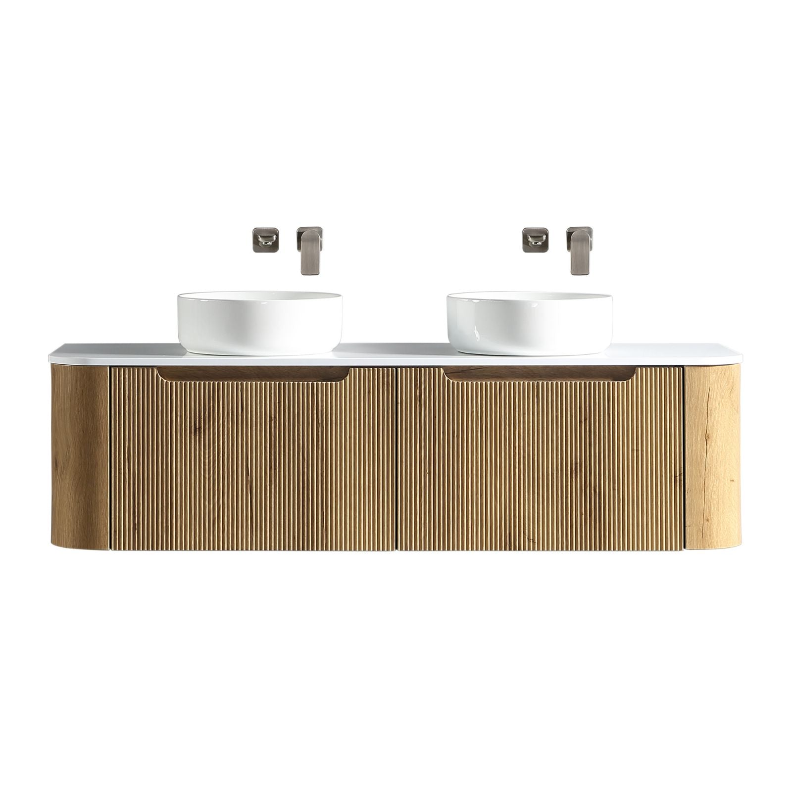 Arlocurve vanity 1500mm oak front