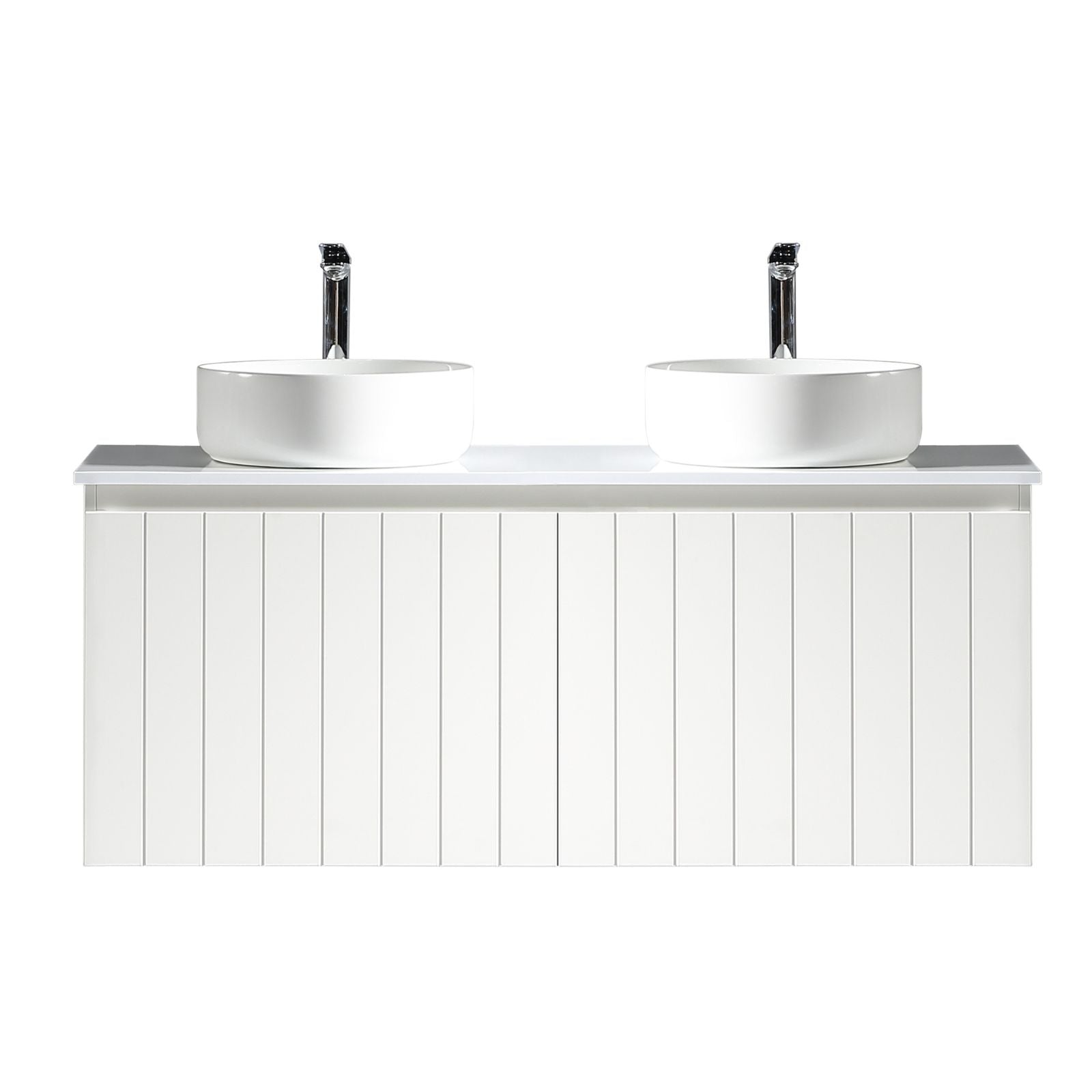 Bayshore vanity 1200mm matte white front