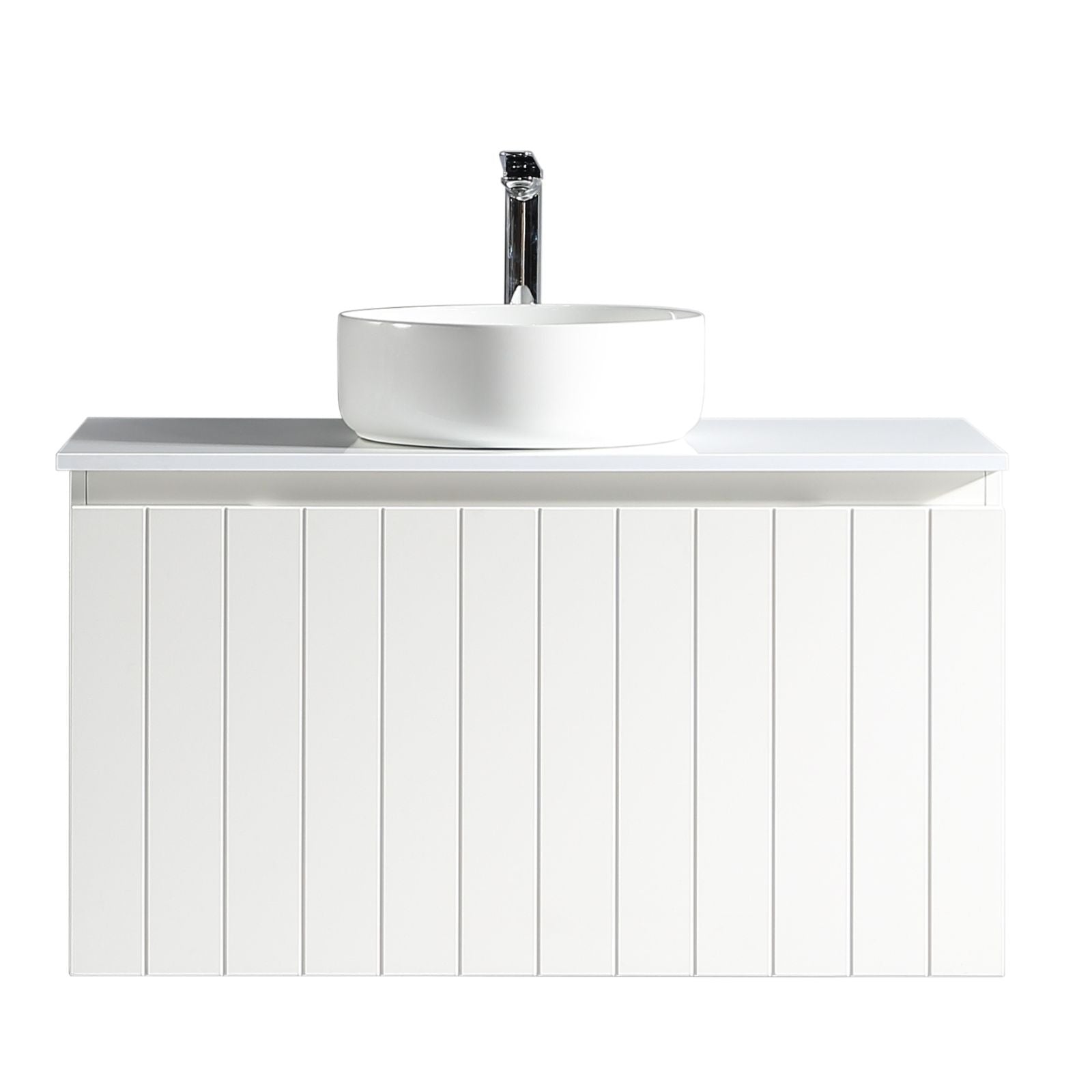 Bayshore vanity 900mm matte white front