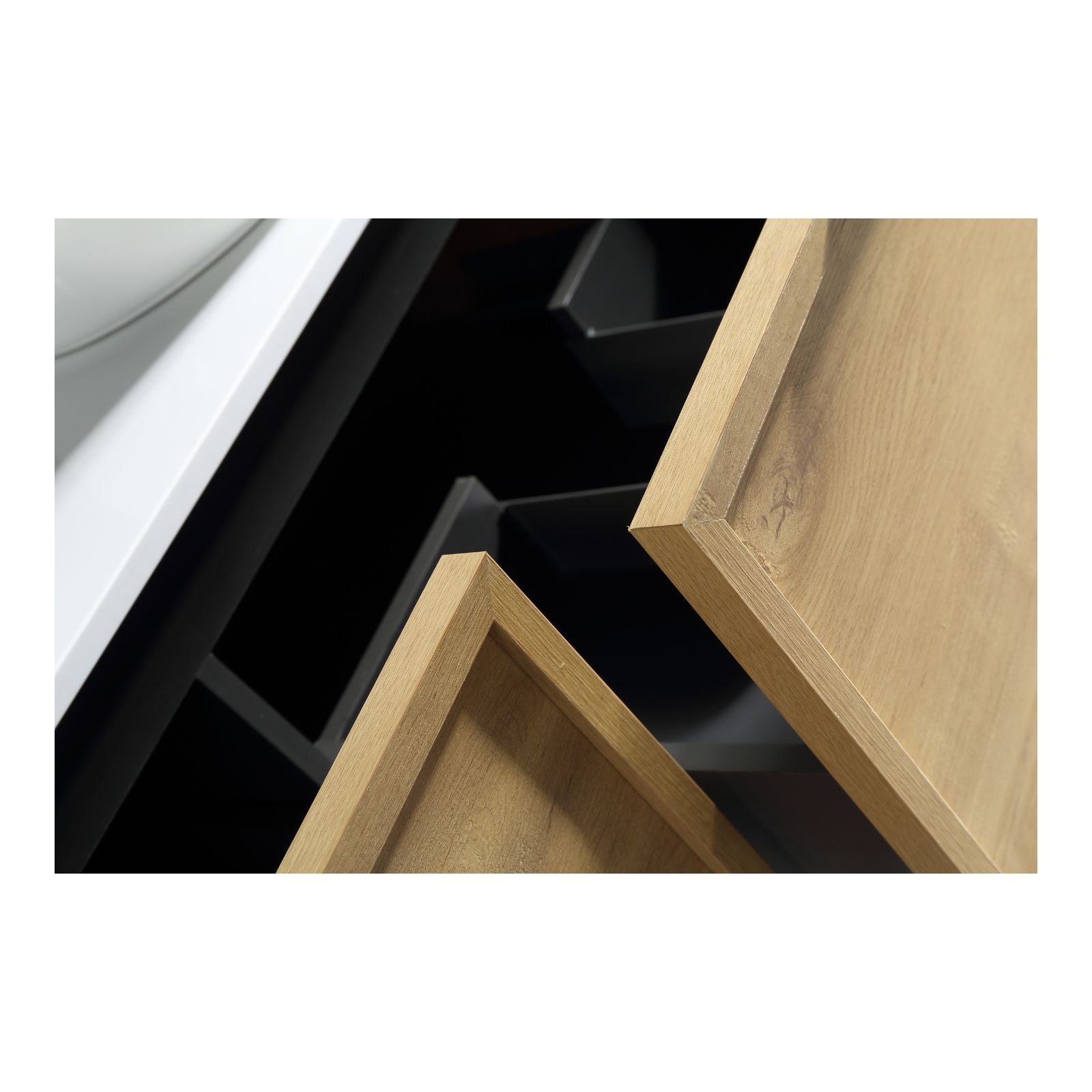 Brayden vanity 1200mm natural oak drawer detail