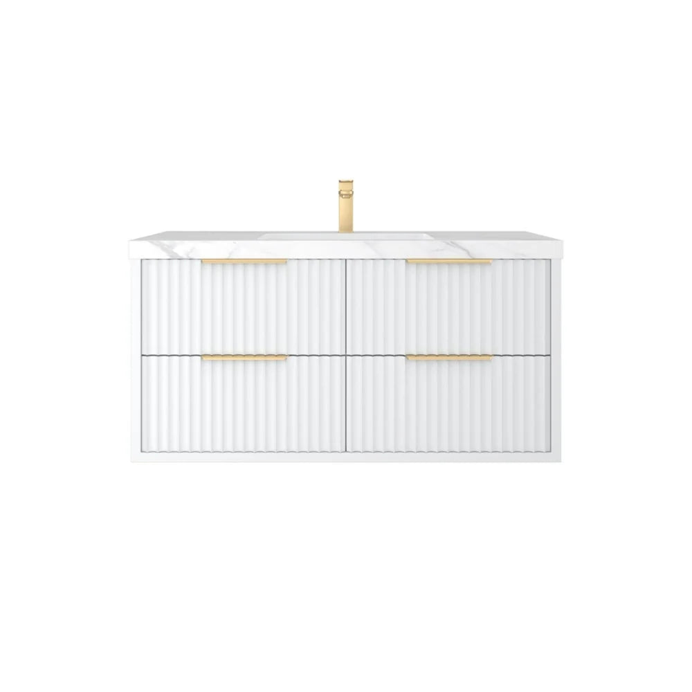 Montclair 1200mm Matt White Wall Hung Vanity