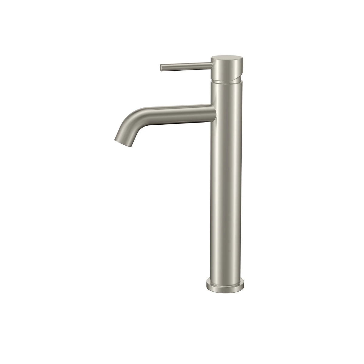 Velnora Extended Round Vessel Basin Mixer Brushed Nickel