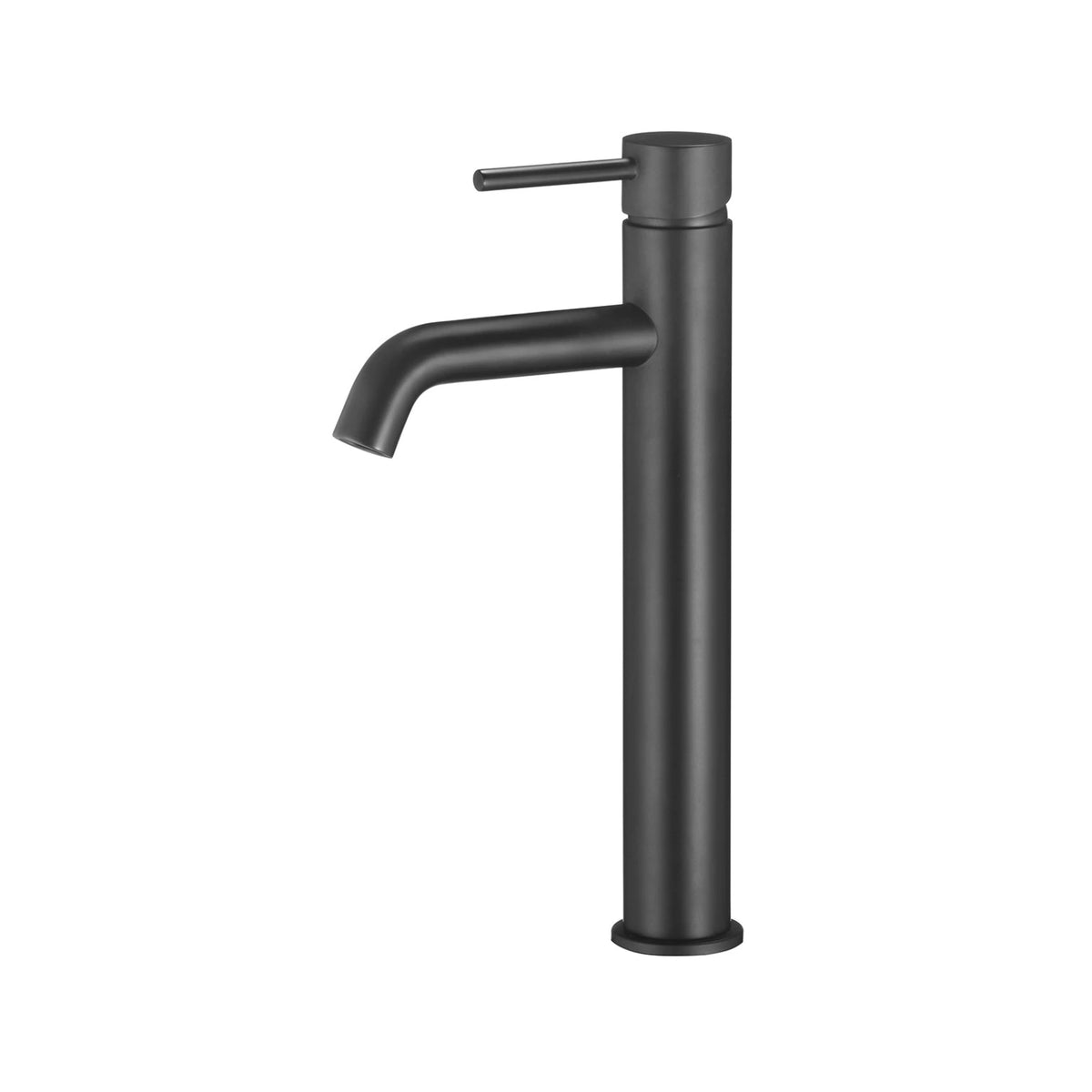 Velnora Extended Round Vessel Basin Mixer Matte Black