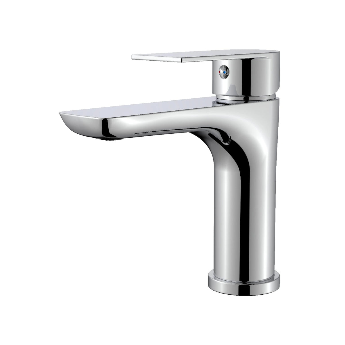 Velnora basin mixer in chrome finish, shown on a white background.