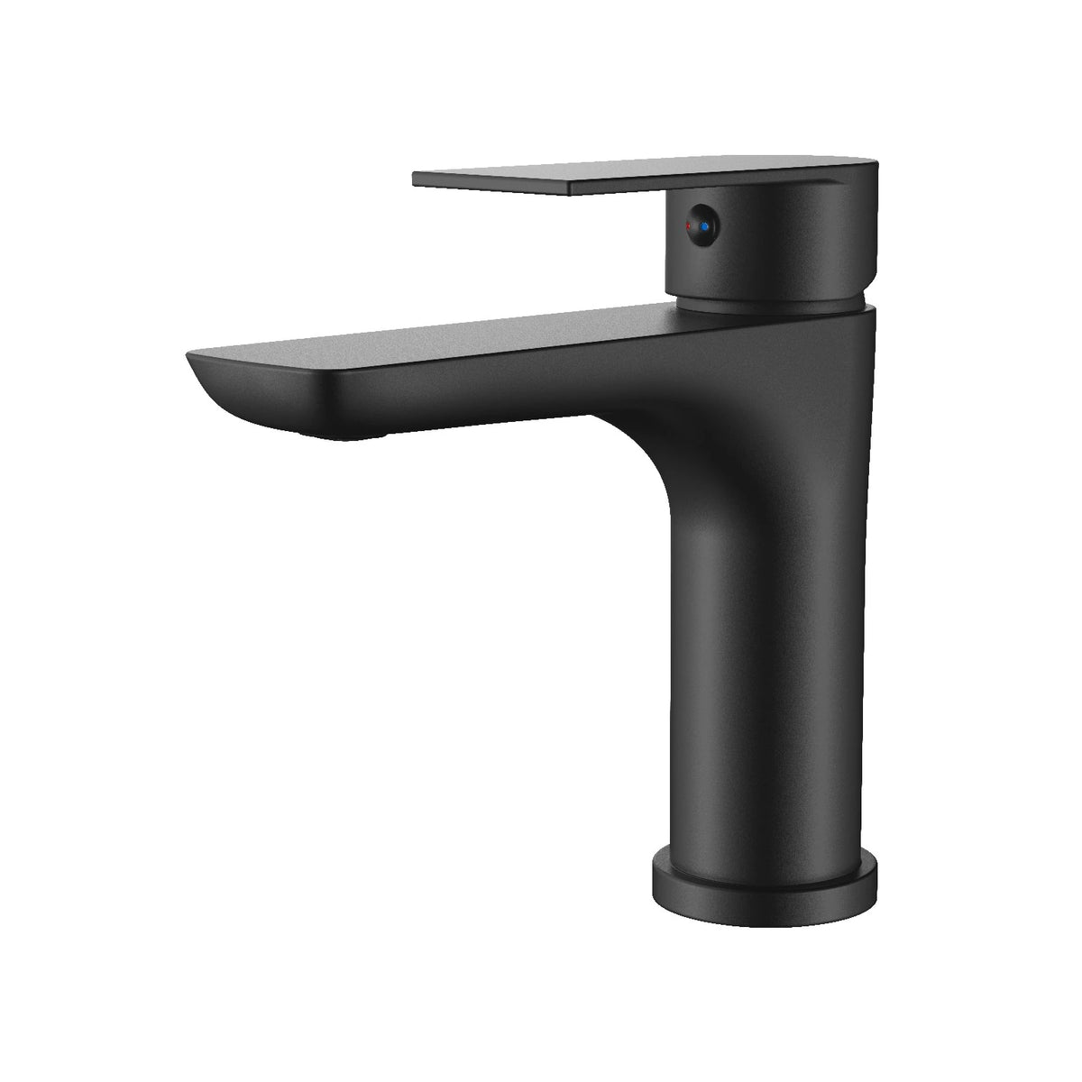 Velnora basin mixer in matt black finish, shown on a white background.