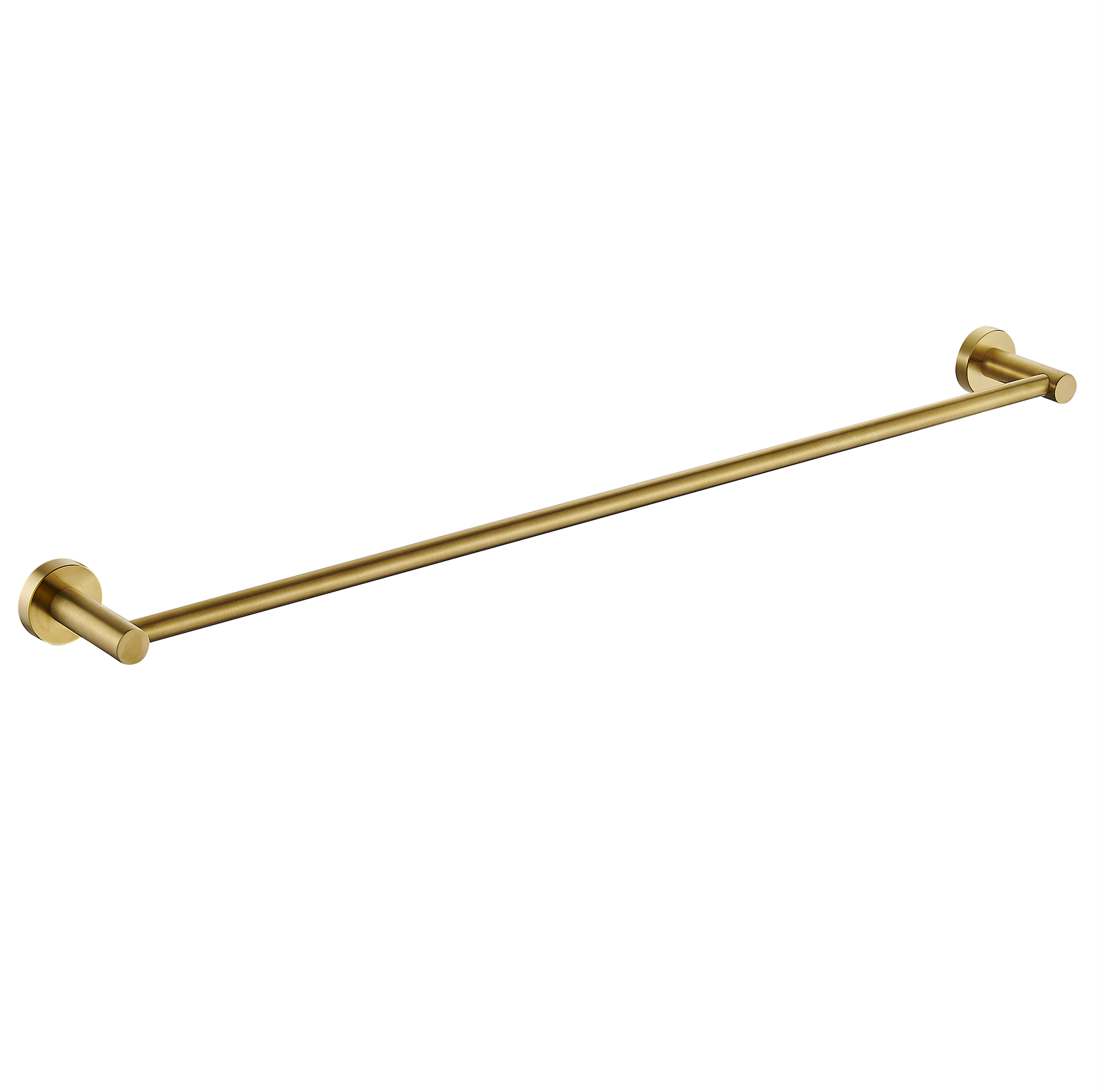 Aurelia Brushed Gold Single Towel Rail – 800 mm