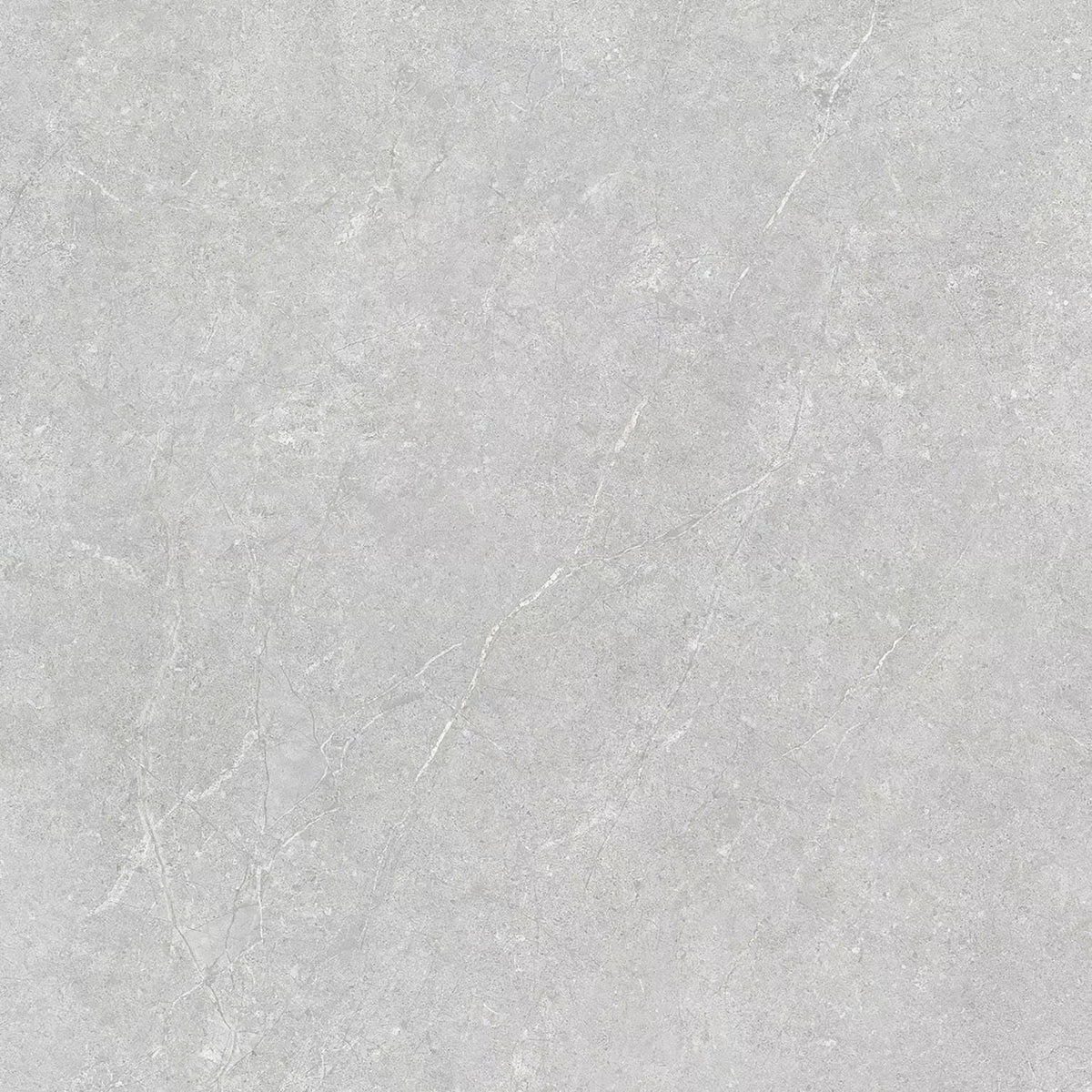 Aurelia Grey matt porcelain tile 600 x 600 mm with a light grey stone-inspired appearance
