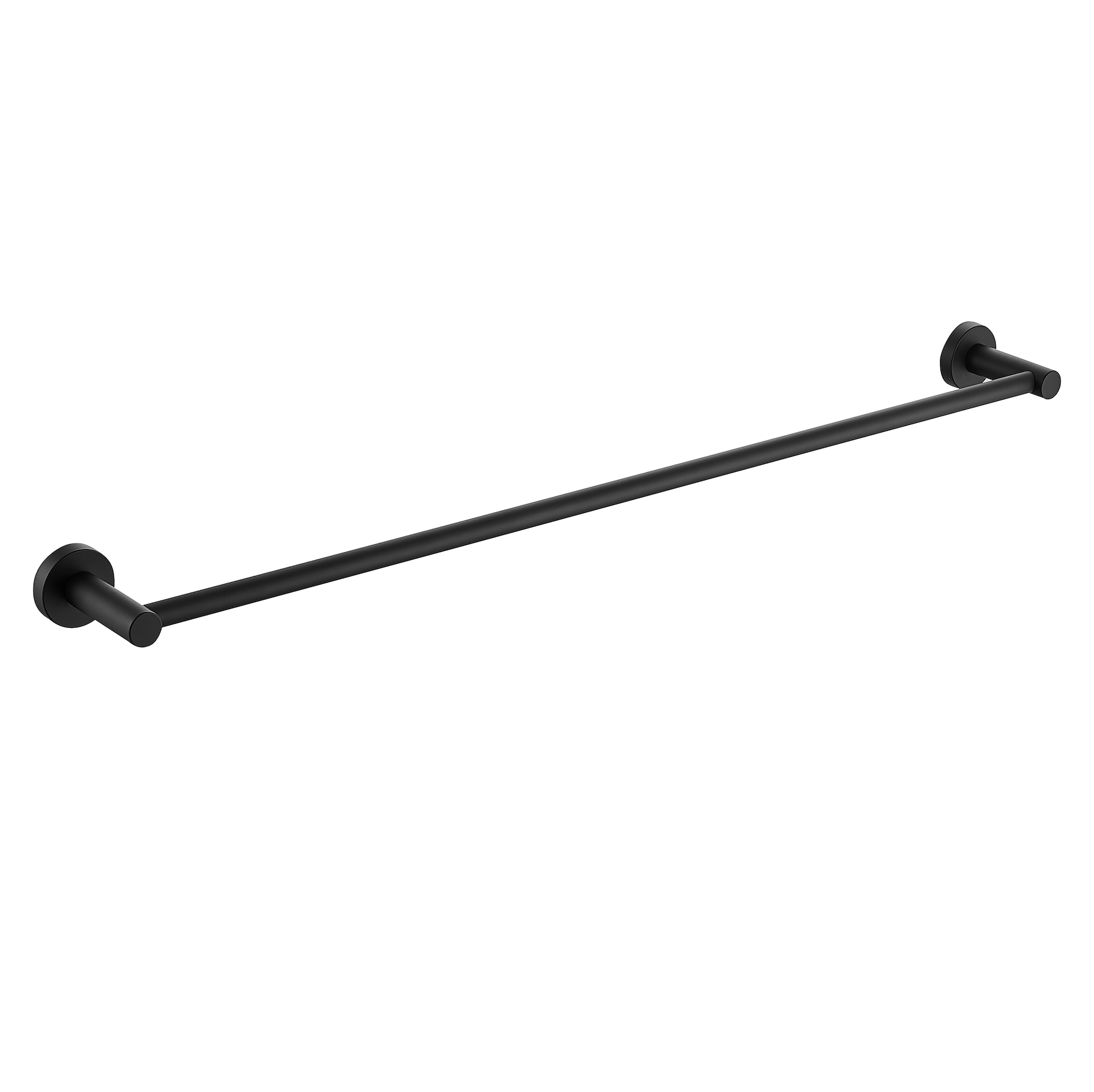 Aurelia Matte Black Single Towel Rail – 800 mm