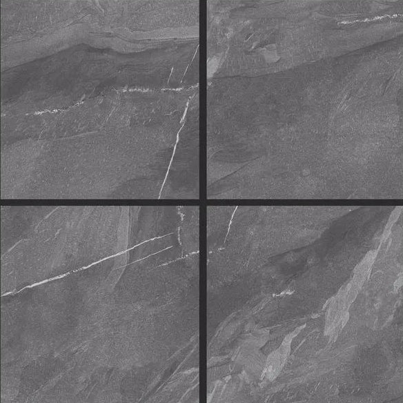 Dovelle Stone Matt Porcelain Tile in 300 x 600 mm. Featuring mid-grey tones and subtle veining, it complements contemporary bathroom and interior designs.