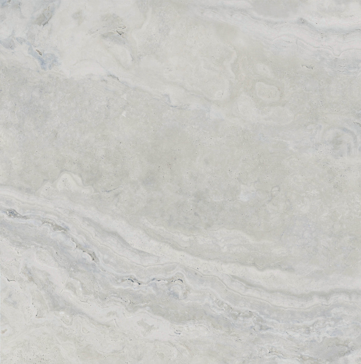 Moriah Pearla Tech Grip porcelain tile in 300 x 600 mm, featuring a light grey surface with soft cream tones and flowing grey details.