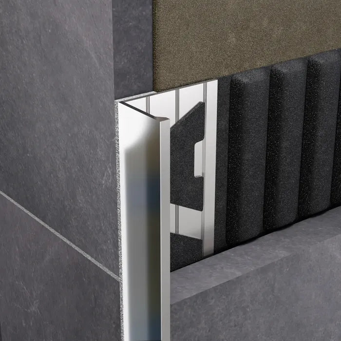 Trim Bright Silver 12.5mm L Shape
