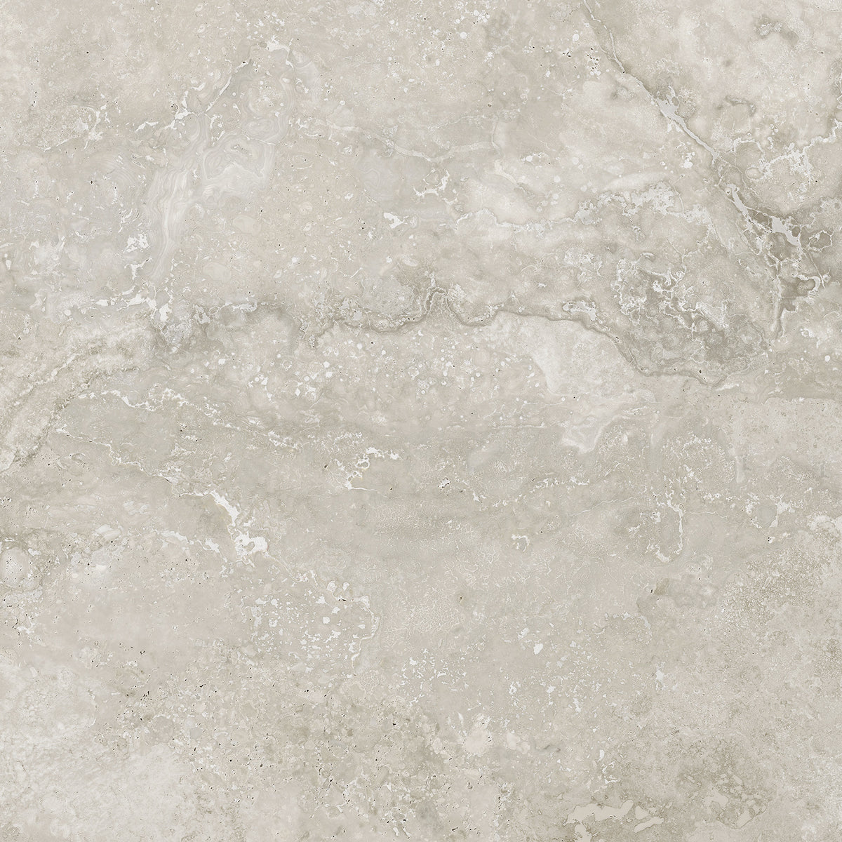 Valenora Silver Matt Porcelain Tile 600 x 600 mm features layered silver-grey tones, intricate surface variation and a refined matt finish.