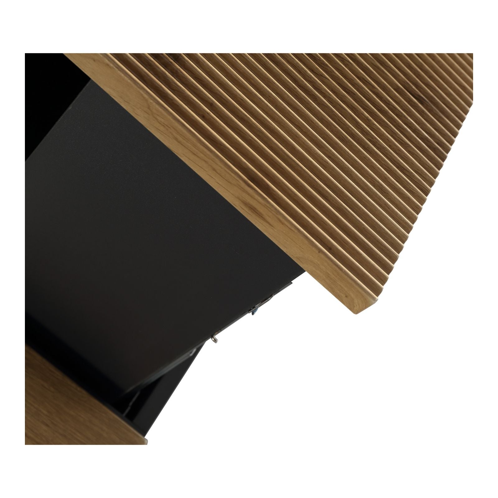 Arlocurve 1200mm wall-hung oak vanity drawer side