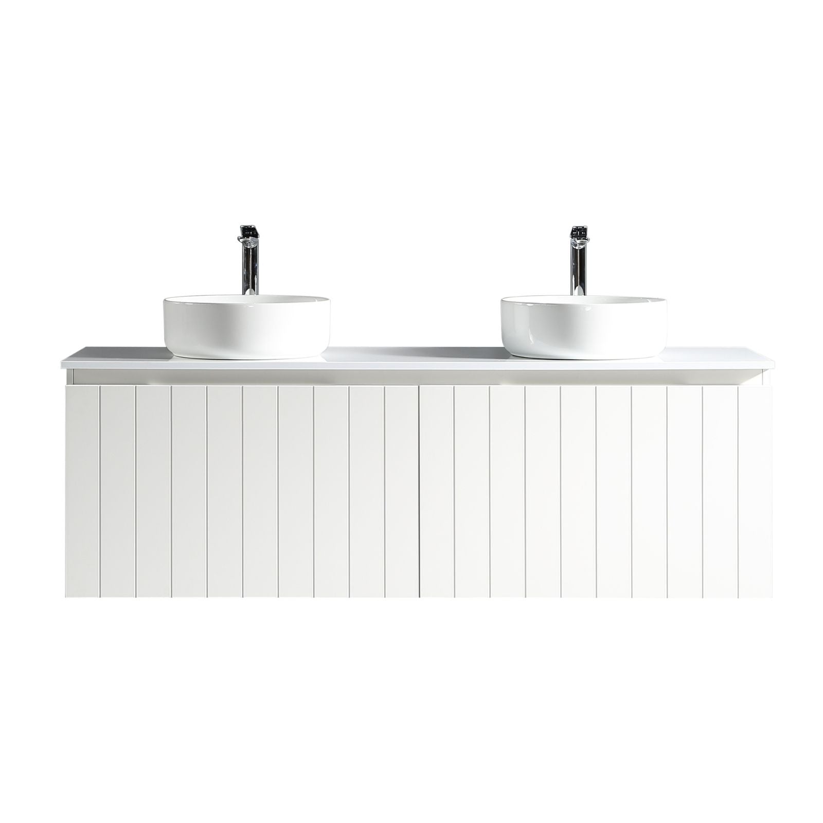 Bayshore vanity 1500mm matte white front