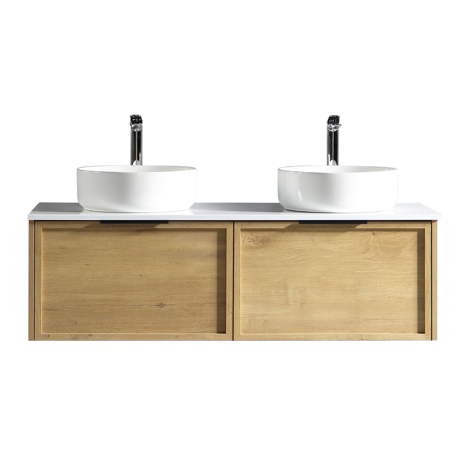 Brayden vanity 1200mm natural oak front view