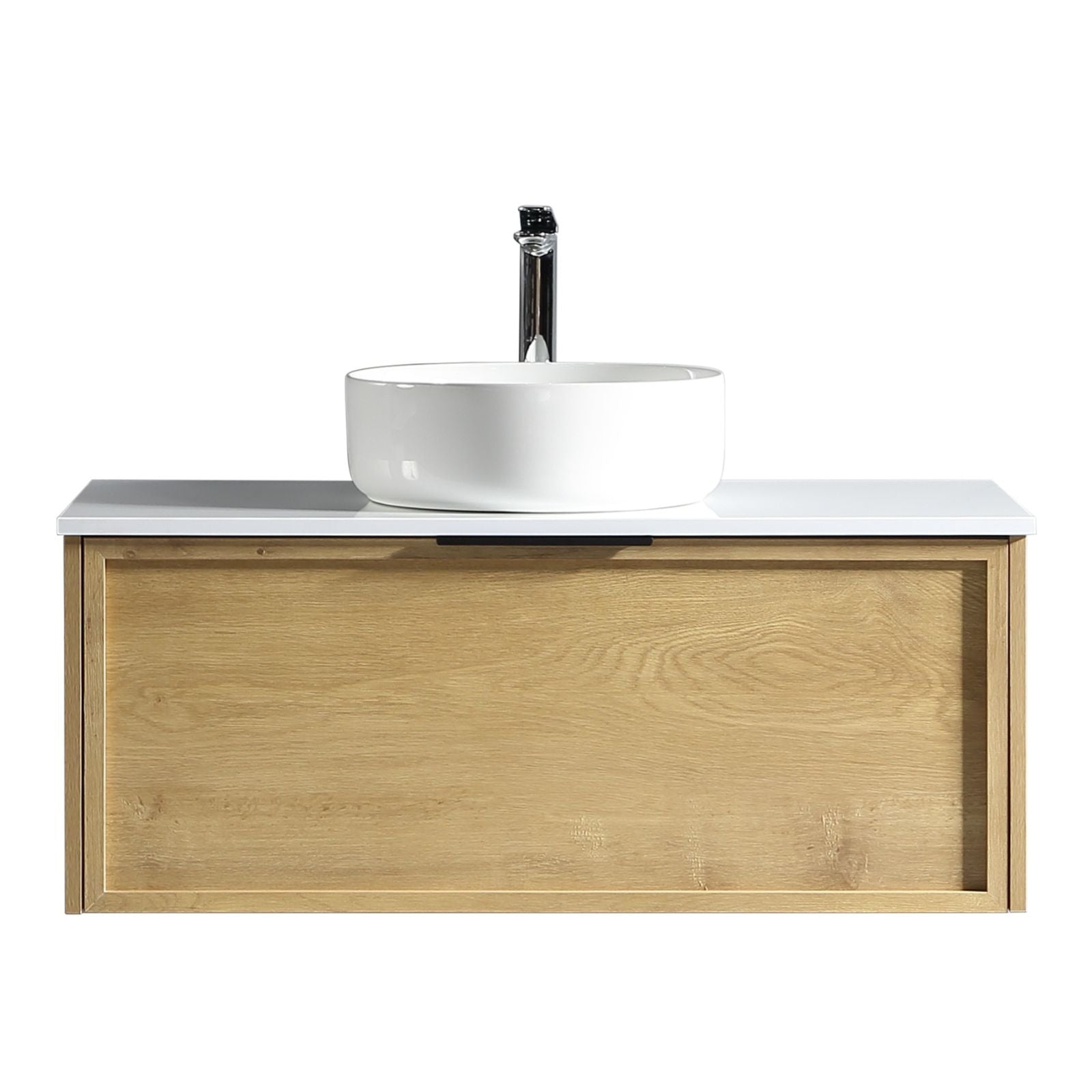 Brayden vanity 900mm natural oak front