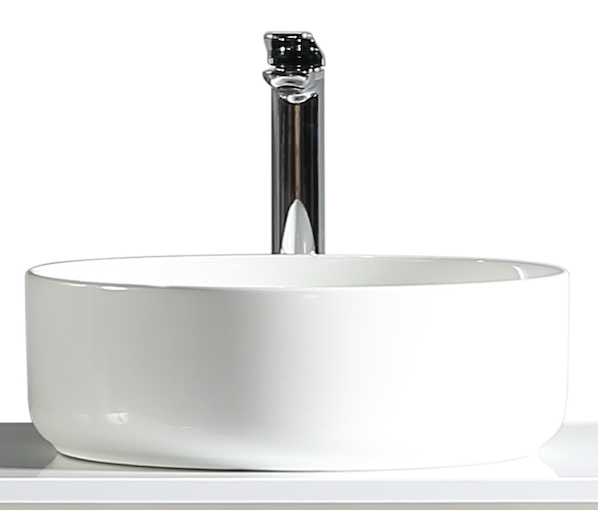 VivoBowl Countertop Basin - 360 x 360 x 120 mm (Gloss white)